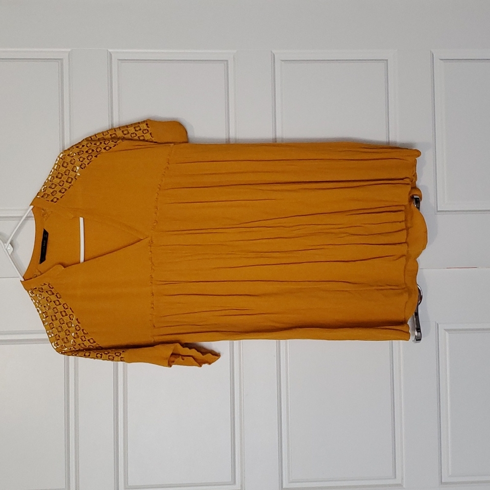 Yellow zara mini dress